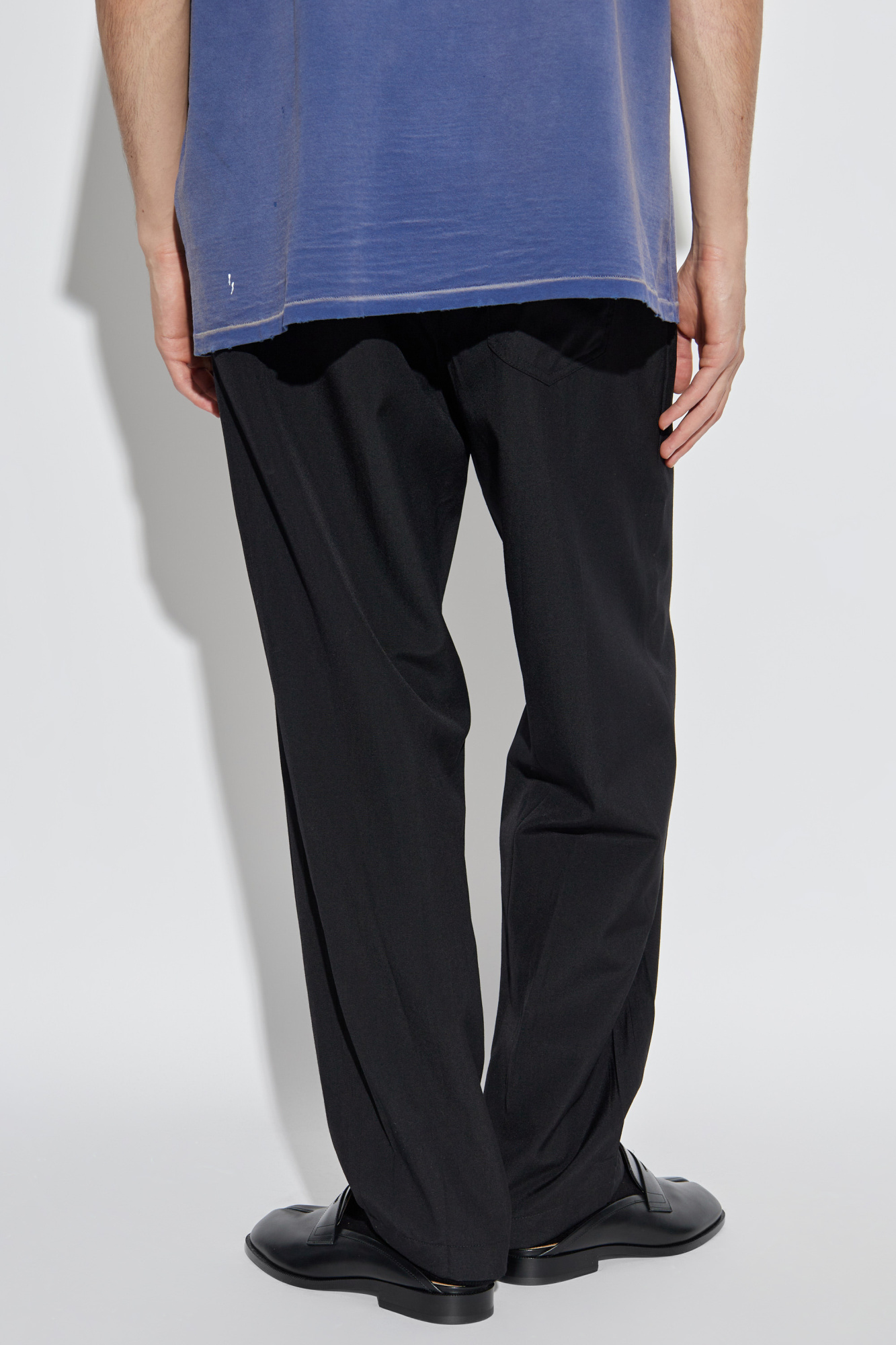 パンツ Mm6 Maison Margiela Wool Pants Black Trousers with wool trim MM6 Maison Margiela - Vitkac
